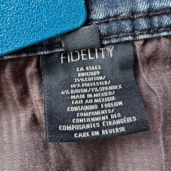 Fidelity Denim Jimmy Distressed Denim Straight Leg Jeans Mens 34 - Picture 10 of 11